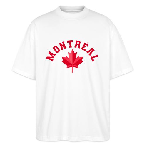 Montréal with maple leaf - Stanley/Stella Blaster Oversized T-Shirt 