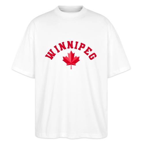 Winnipeg with maple leaf - Stanley/Stella Blaster Oversized T-Shirt 