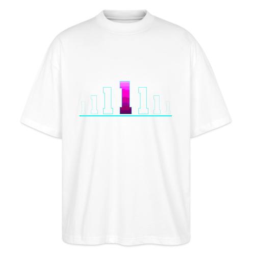 Number 1 in Magenta: Varsity Font - Stanley/Stella Blaster Oversized T-Shirt 