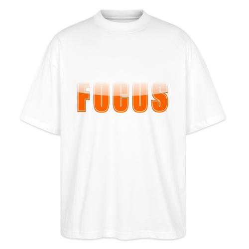 FOCUS Vibrant Orange Motivational Word Design - Stanley/Stella Blaster Oversized T-Shirt 