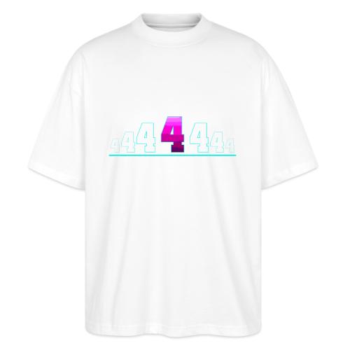 Number 4 in Magenta: Varsity Font - Stanley/Stella Blaster Oversized T-Shirt 