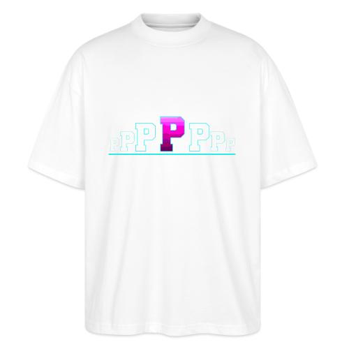 Letter P – Capital Varsity Alphabet Monogram - Stanley/Stella Blaster Oversized T-Shirt 