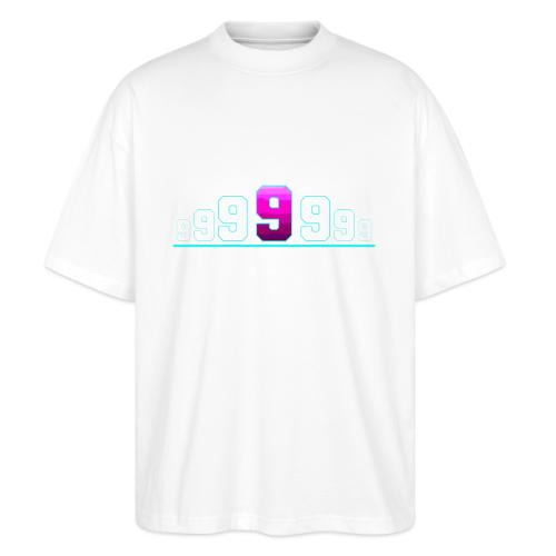 Number 9 in Magenta: Varsity Font - Stanley/Stella Blaster Oversized T-Shirt 