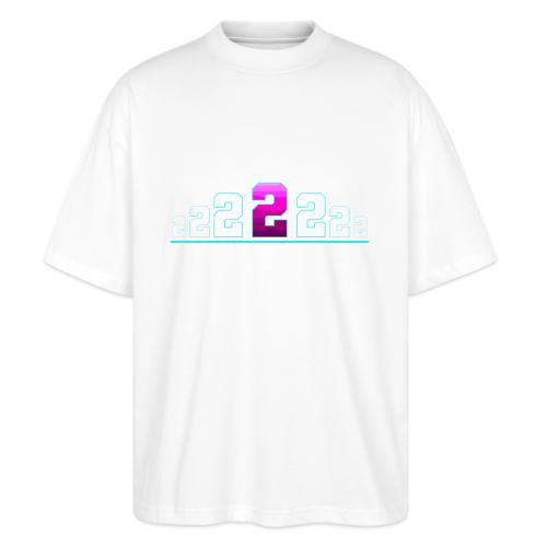 Number 2 in Magenta: Varsity Font - Stanley/Stella Blaster Oversized T-Shirt 