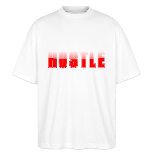 HUSTLE Bold Red Motivational Typography Design - Stanley/Stella Blaster Oversized T-Shirt 