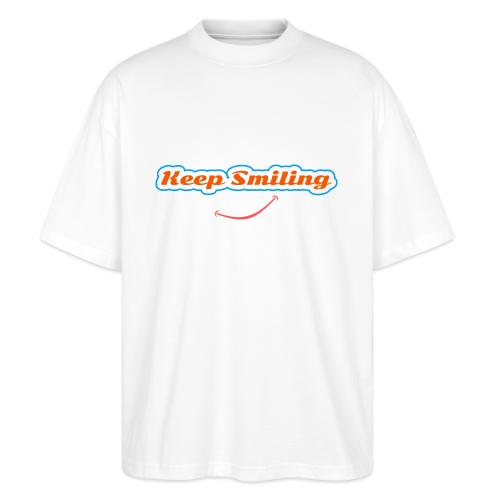 Keep Smiling Positive Vibes Graphic - Stanley/Stella Blaster Oversized T-Shirt 