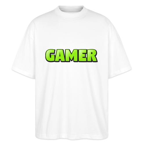 Gamer Neon Green Gaming Logo Design - Stanley/Stella Blaster Oversized T-Shirt 