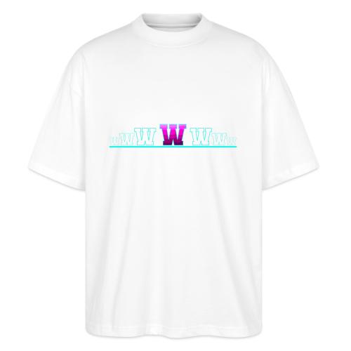 Letter W – Capital Varsity Alphabet Monogram - Stanley/Stella Blaster Oversized T-Shirt 