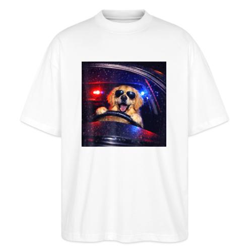 Funny Police Golden Retriever Meme Tee - Stanley/Stella Blaster Oversized T-Shirt 