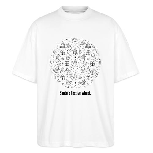 Santa's Festive Wheel T-Shirt - Stanley/Stella Blaster Oversized T-Shirt 