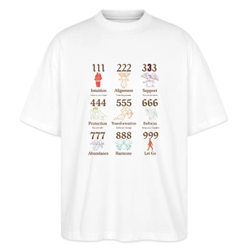 Mystic Angel Numbers Spiritual Symbols on Gildan - Stanley/Stella Blaster Oversized T-Shirt 
