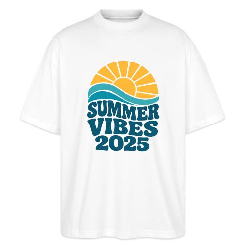 Summer Vibes 2025 Retro Sunset T-Shirt | Fun Beach - Stanley/Stella Blaster Oversized T-Shirt 