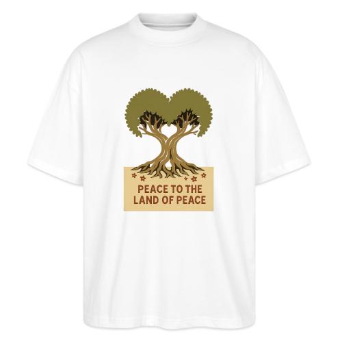 Peace To The Land Of Peace Tree Heart - Stanley/Stella Blaster Oversized T-Shirt 