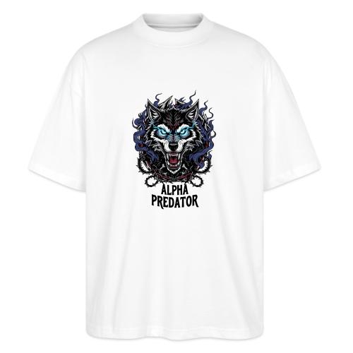 Alpha Predator Wolf Fierce Neon Eyes - Stanley/Stella Blaster Oversized T-Shirt 