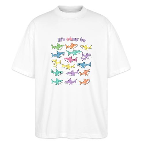 It’s Okay To – Cute Pastel Shark - Stanley/Stella Blaster Oversized T-Shirt 
