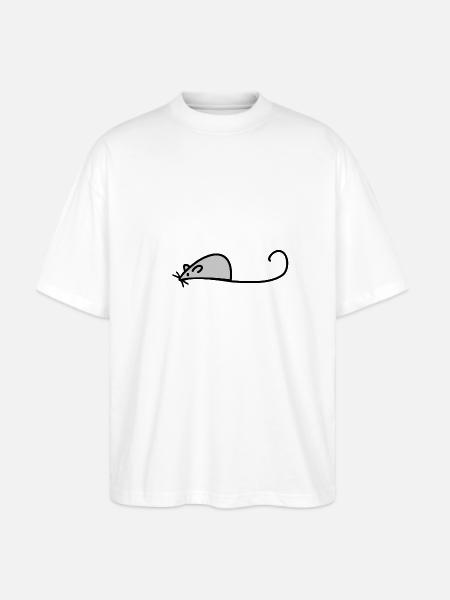 mouse - Stanley/Stella Blaster Oversized T-Shirt  - white