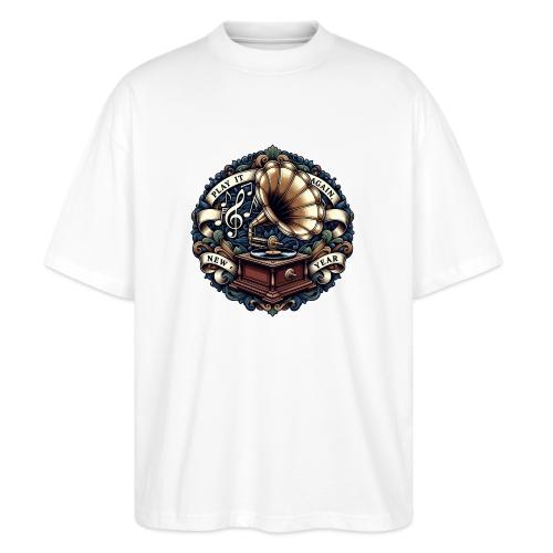 Ornate Phonograph T-Shirt - Stanley/Stella Blaster Oversized T-Shirt 