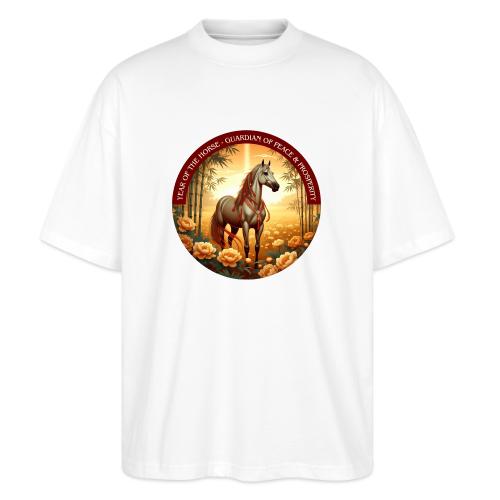 Year of the Horse Guardian T Shirt, Lunar New Year - Stanley/Stella Blaster Oversized T-Shirt 
