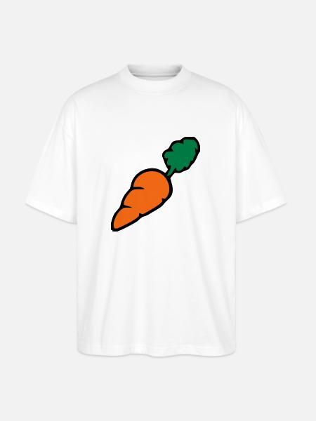 Carrot - Whats up Doc? - Stanley/Stella Blaster Oversized T-Shirt - white