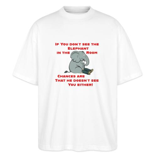 Elephant in the Room Meme - Stanley/Stella Blaster Oversized T-Shirt 