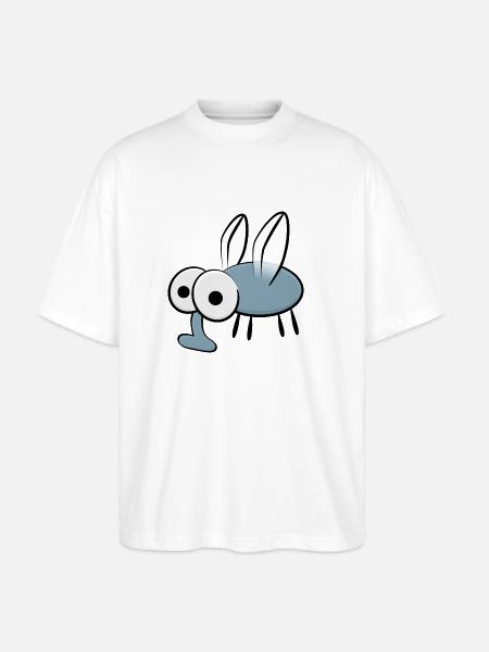 Cartoon mosquito - Stanley/Stella Blaster Oversized T-Shirt - white