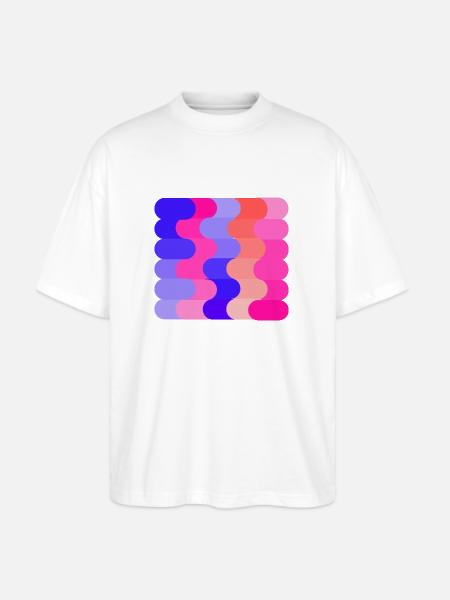 FLOW (Hue & Tint) - Stanley/Stella Blaster Oversized T-Shirt - white