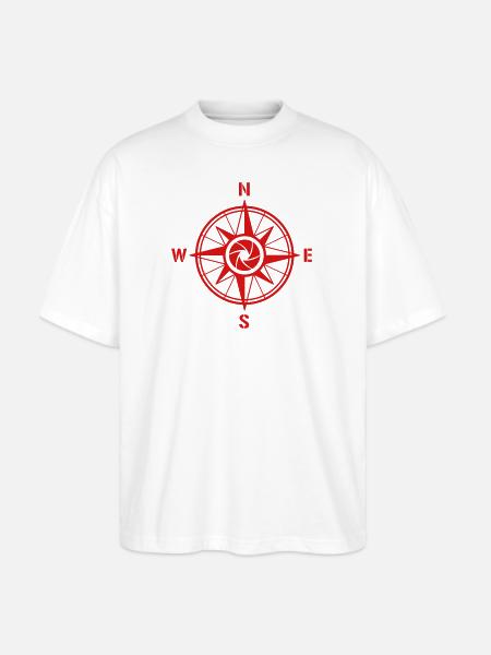 Wind Rose, maritime Style - Stanley/Stella Blaster Oversized T-Shirt - white