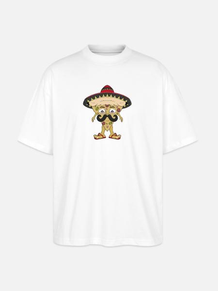 Mexican pizza - Stanley/Stella Blaster Oversized T-Shirt - white