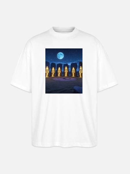 Pleiadians - Stanley/Stella Blaster Oversized T-Shirt - white