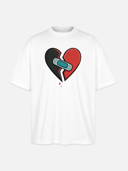 Mended Broken Heart - Stanley/Stella Blaster Oversized T-Shirt - white