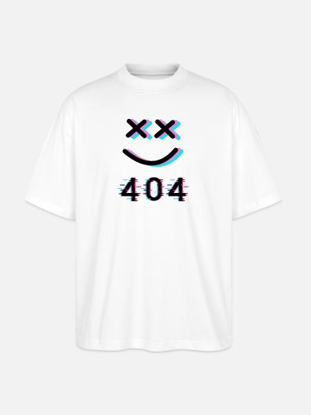 404 Fashion Error - Stanley/Stella Blaster Oversized T-Shirt - white