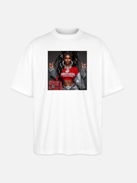 Unbreakable Strong Women Collections  - Stanley/Stella Blaster Oversized T-Shirt  - white