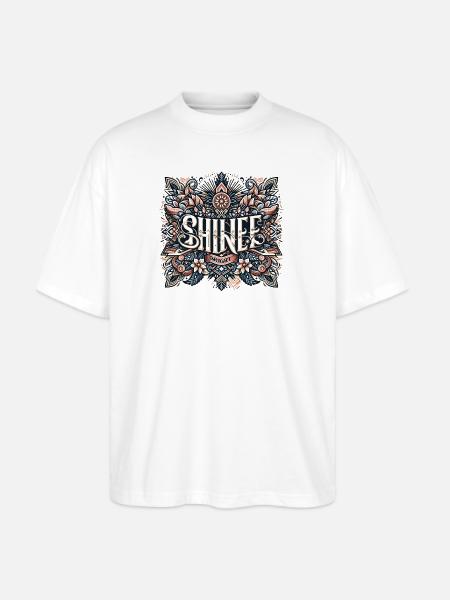 Shine Bright Ornamental Mandala - Stanley/Stella Blaster Oversized T-Shirt - white