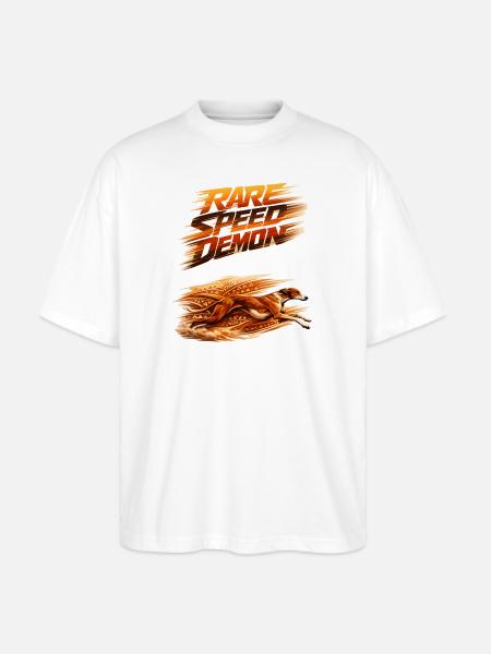 Rare Speed Demon Runner - Stanley/Stella Blaster Oversized T-Shirt - white