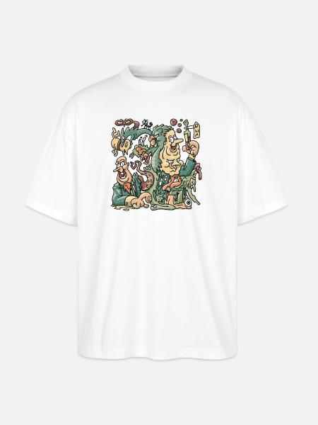 Mutation - Stanley/Stella Blaster Oversized T-Shirt - white
