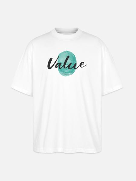 Value Yourself - Stanley/Stella Blaster Oversized T-Shirt - white