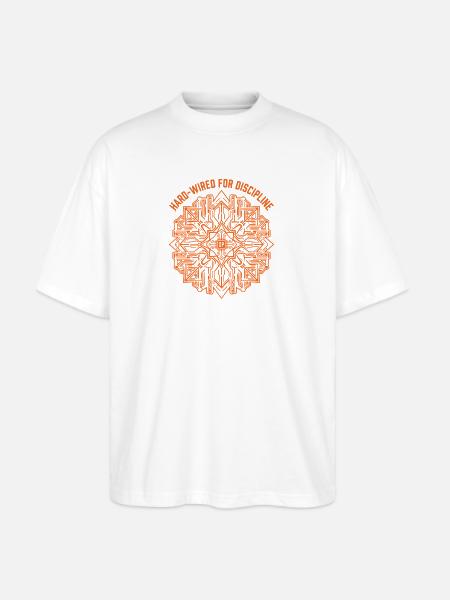Engineer Discipline Tech Emblem - Stanley/Stella Blaster Oversized T-Shirt  - white