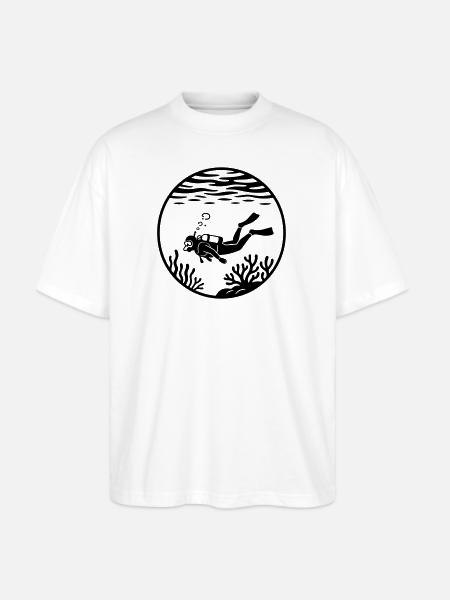 scuba - Stanley/Stella Blaster Oversized T-Shirt - white