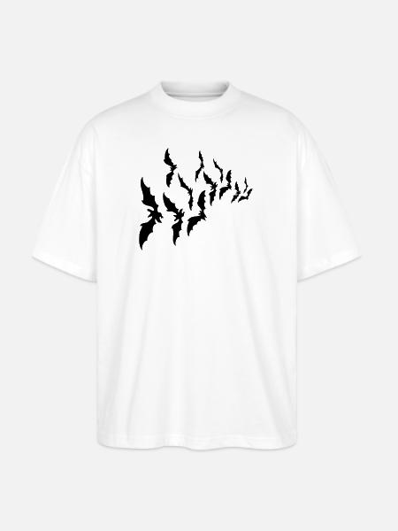 Bats - Stanley/Stella Blaster Oversized T-Shirt - white