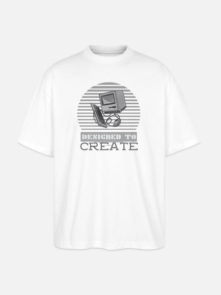 Designed To Create - Stanley/Stella Blaster Oversized T-Shirt  - white