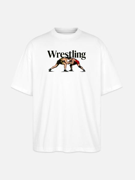wrestling - Stanley/Stella Blaster Oversized T-Shirt - white