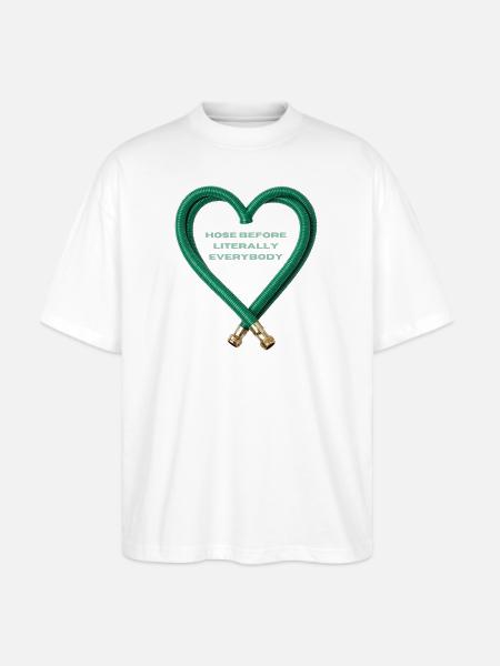 Hose Heart Humor - Stanley/Stella Blaster Oversized T-Shirt  - white