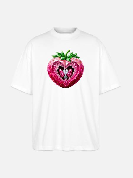 UNIQUELY DELICIOUS - Stanley/Stella Blaster Oversized T-Shirt - white