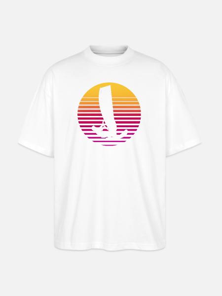 Windsurfing Water Sports Windsurfer - Stanley/Stella Blaster Oversized T-Shirt - white