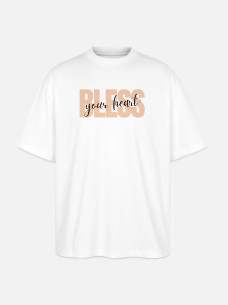 Bless your heart - Stanley/Stella Blaster Oversized T-Shirt - white