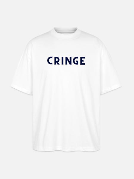 Cringe - Stanley/Stella Blaster Oversized T-Shirt - white
