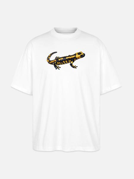 Fire salamander - Stanley/Stella Blaster Oversized T-Shirt - white