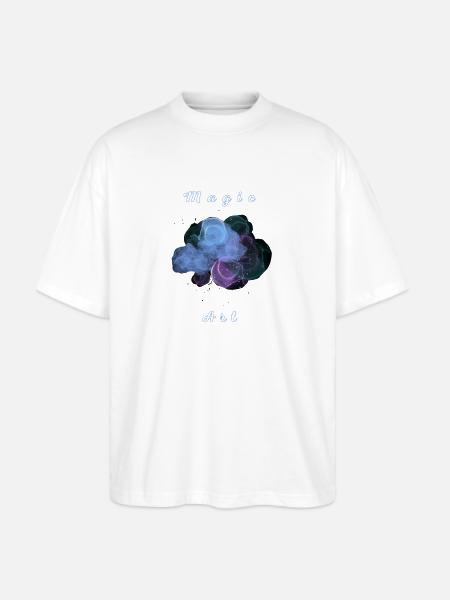 Nebula Smoke Magic - Stanley/Stella Blaster Oversized T-Shirt - white