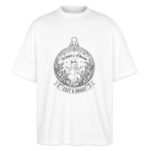 Festive Snowman T-Shirt - Stanley/Stella Blaster Oversized T-Shirt 