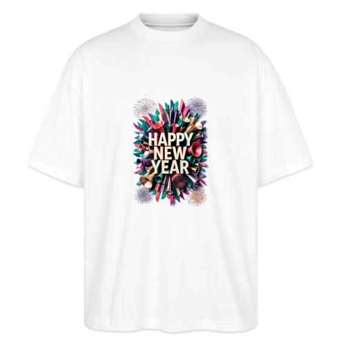 New Year's Party Horn T-Shirt - Stanley/Stella Blaster Oversized T-Shirt 
